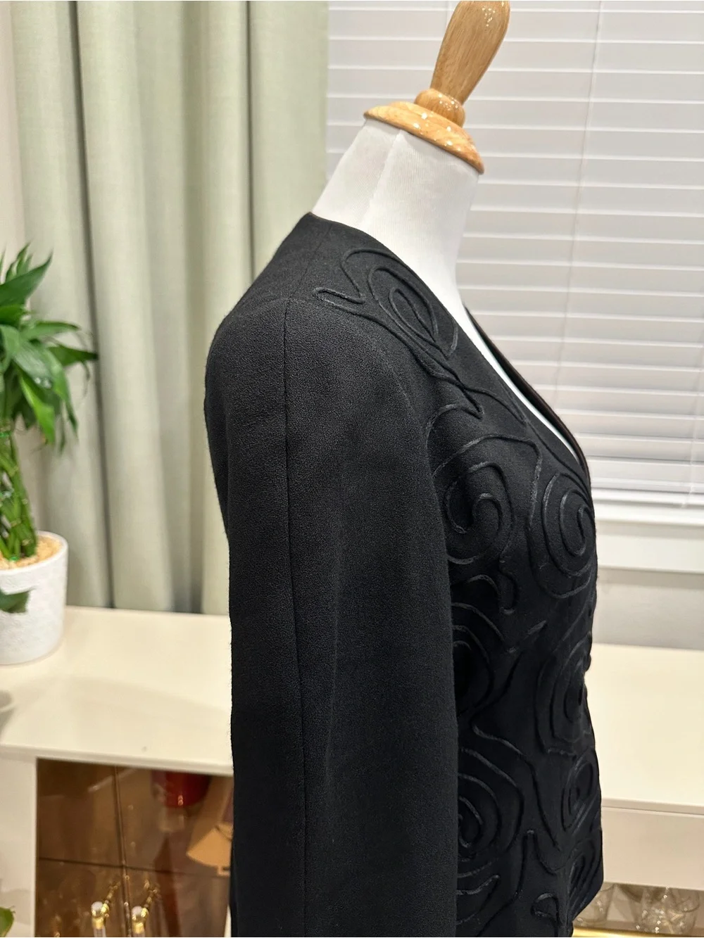 Vintage Christian Dior Evening Wool Jacket/Collarless Blazer